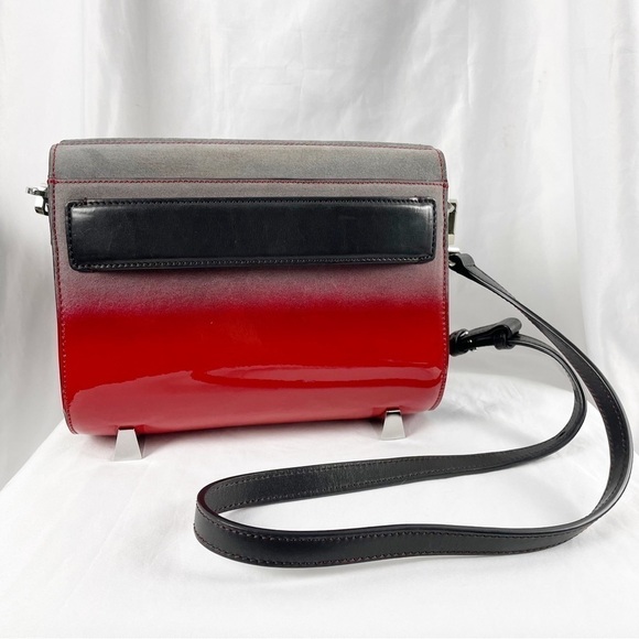 Alexander Wang Mini Chastity Crossbody Ombre Bag Red Black - Picture 1 of 11